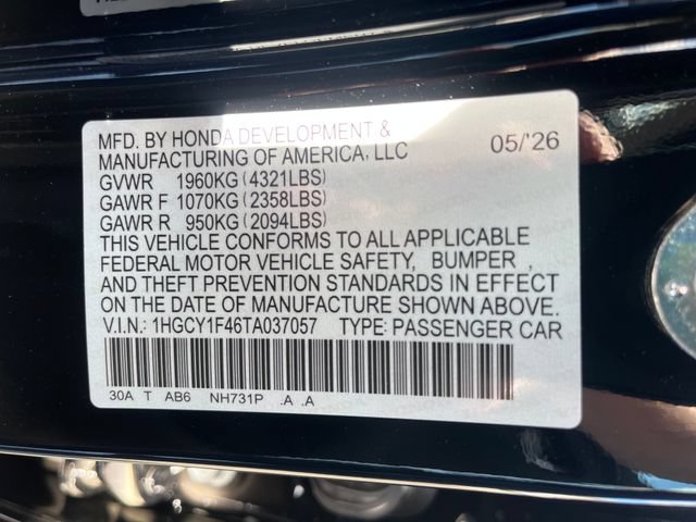 New 2026 Honda Accord SE image 20