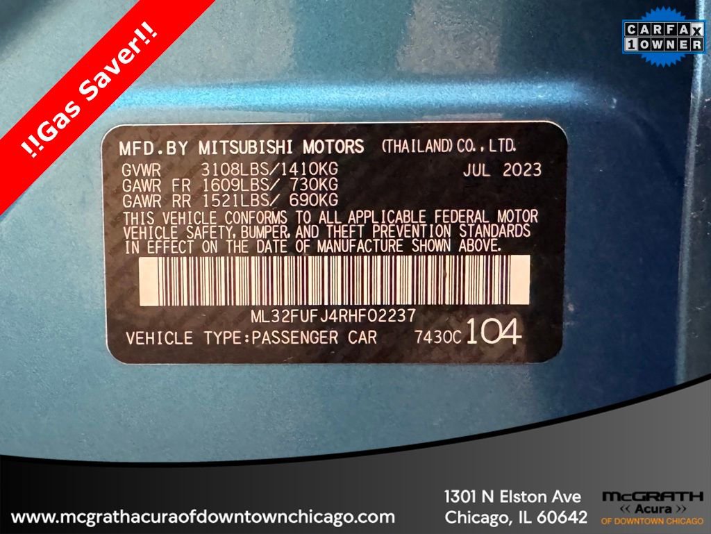 Used 2024 Mitsubishi Mirage G4 ES image 11