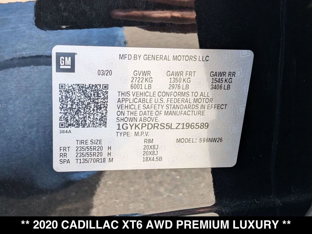 Used 2020 Cadillac XT6 Premium Luxury AWD/4WD image 33