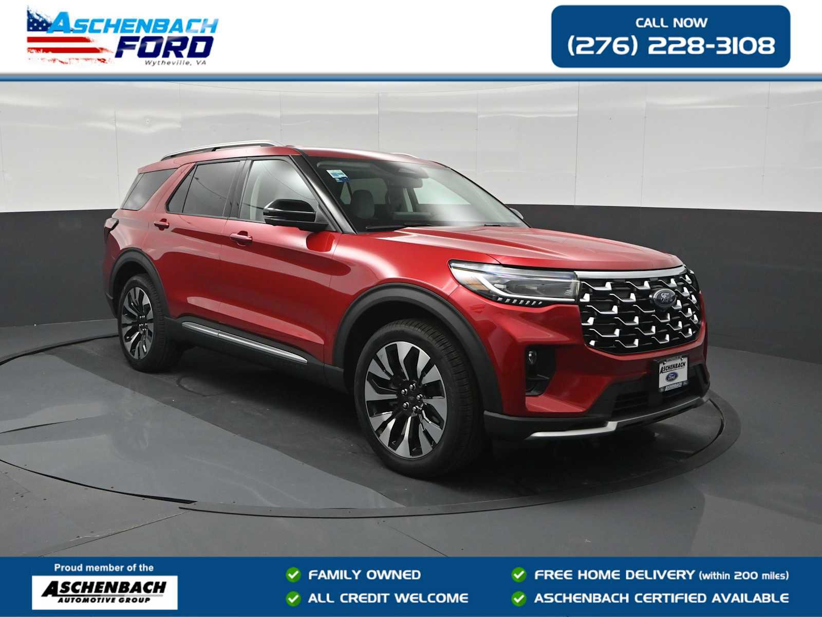 New 2026 Ford Explorer Platinum w/ LUX Leather Package
