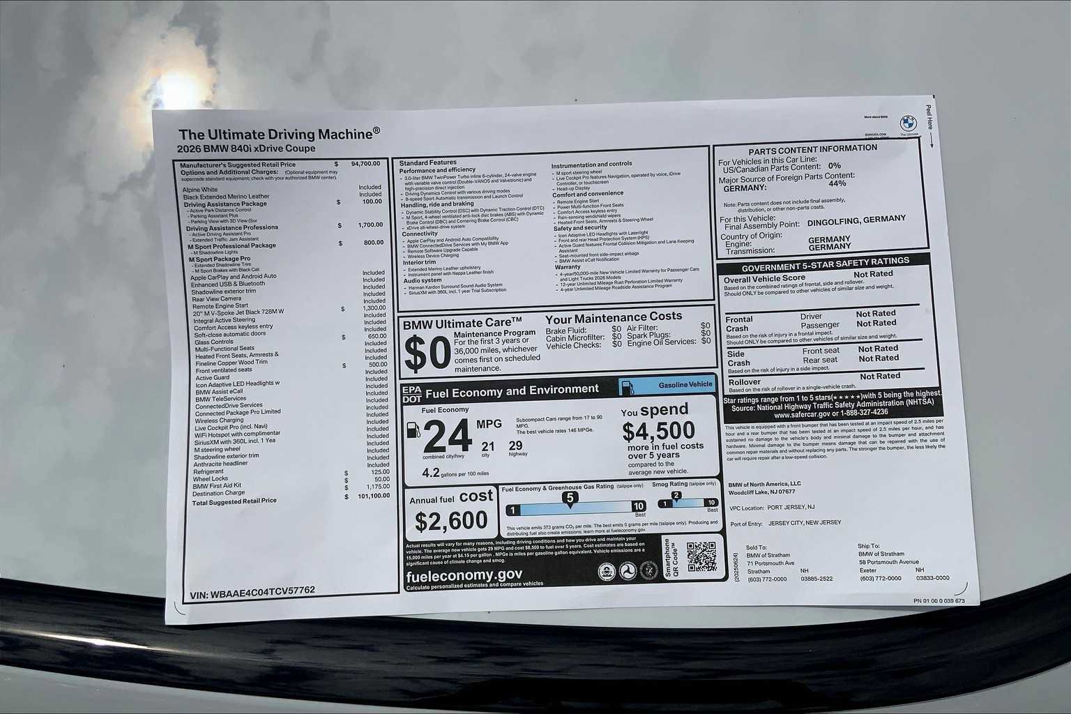 New 2026 BMW 840i xDrive Coupe image 18