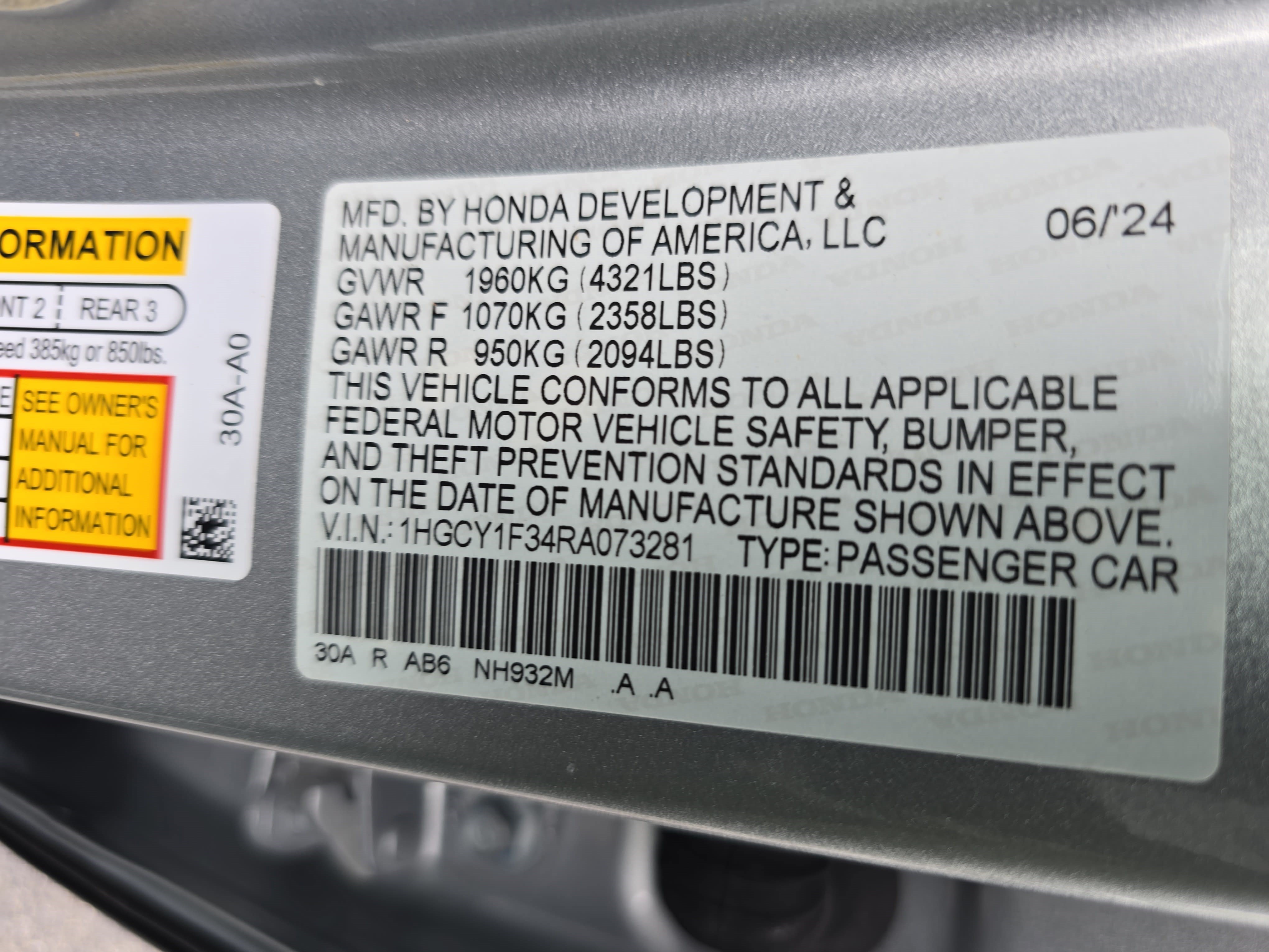 Used 2024 Honda Accord EX image 32
