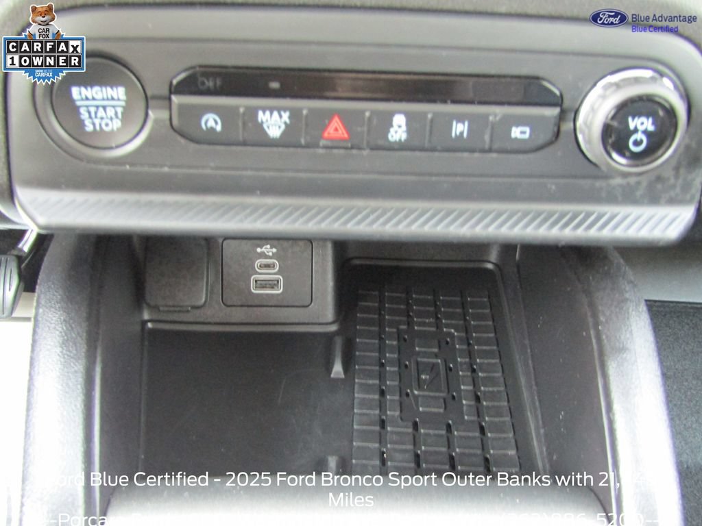 Certified 2025 Ford Bronco Sport Outer Banks w/ Outer Banks Tech Package+ AWD/4WD image 19