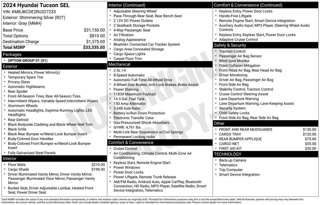 Used 2024 Hyundai Tucson SEL image 39