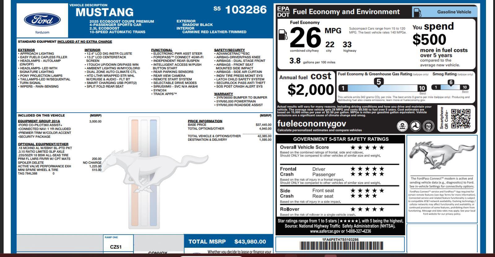 Used 2025 Ford Mustang Premium image 4