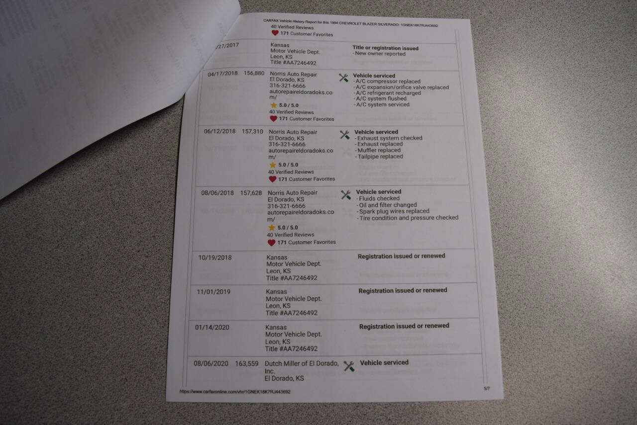 Used 1994 Chevrolet Blazer 4WD image 65