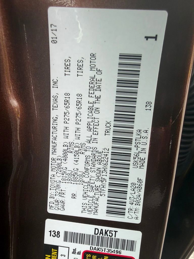 Used 2017 Toyota Tundra Limited w/ Limited Premium Package AWD/4WD image 37