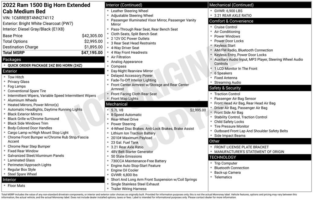 Used 2022 RAM 1500 Big Horn image 12