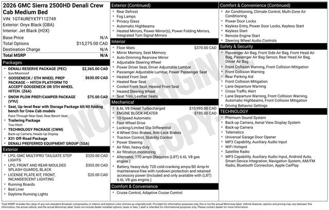 Certified 2026 GMC Sierra 2500 Denali w/ Denali Reserve Package AWD/4WD image 41