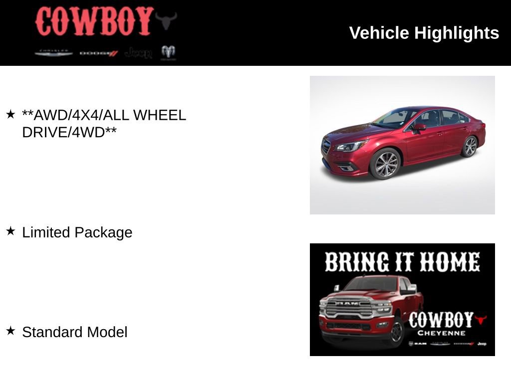 Used 2019 Subaru Legacy 2.5i Limited AWD/4WD image 2