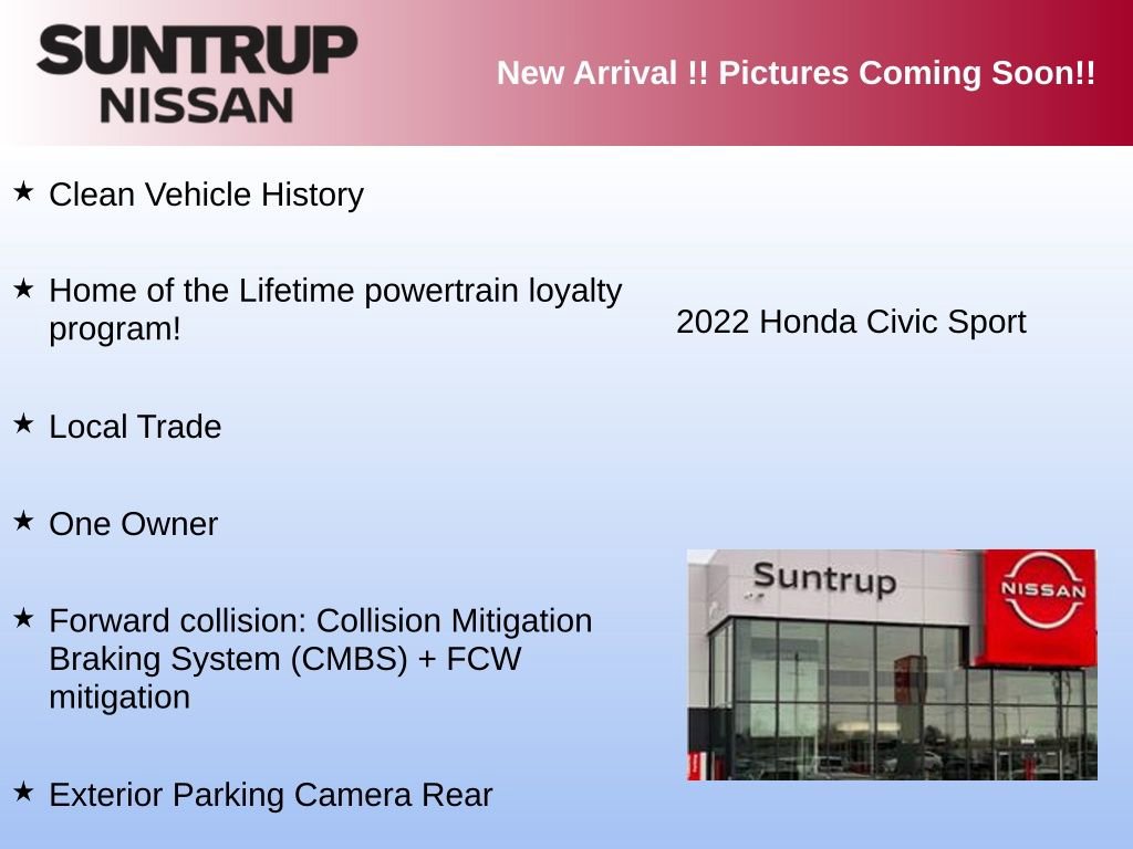 Used 2022 Honda Civic Sport image 2