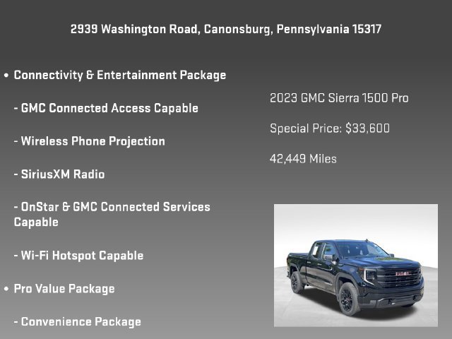 Certified 2023 GMC Sierra 1500 Pro w/ Graphite Edition AWD/4WD image 22