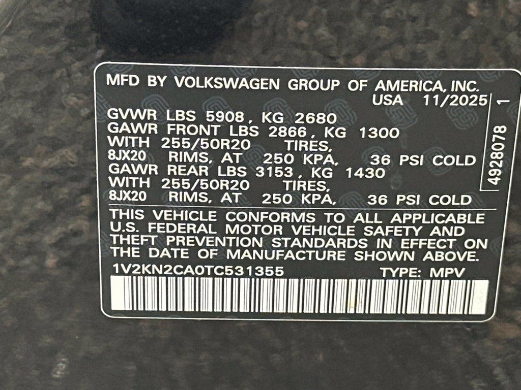 Used 2026 Volkswagen Atlas SE w/ Panoramic Sunroof Package AWD/4WD image 30