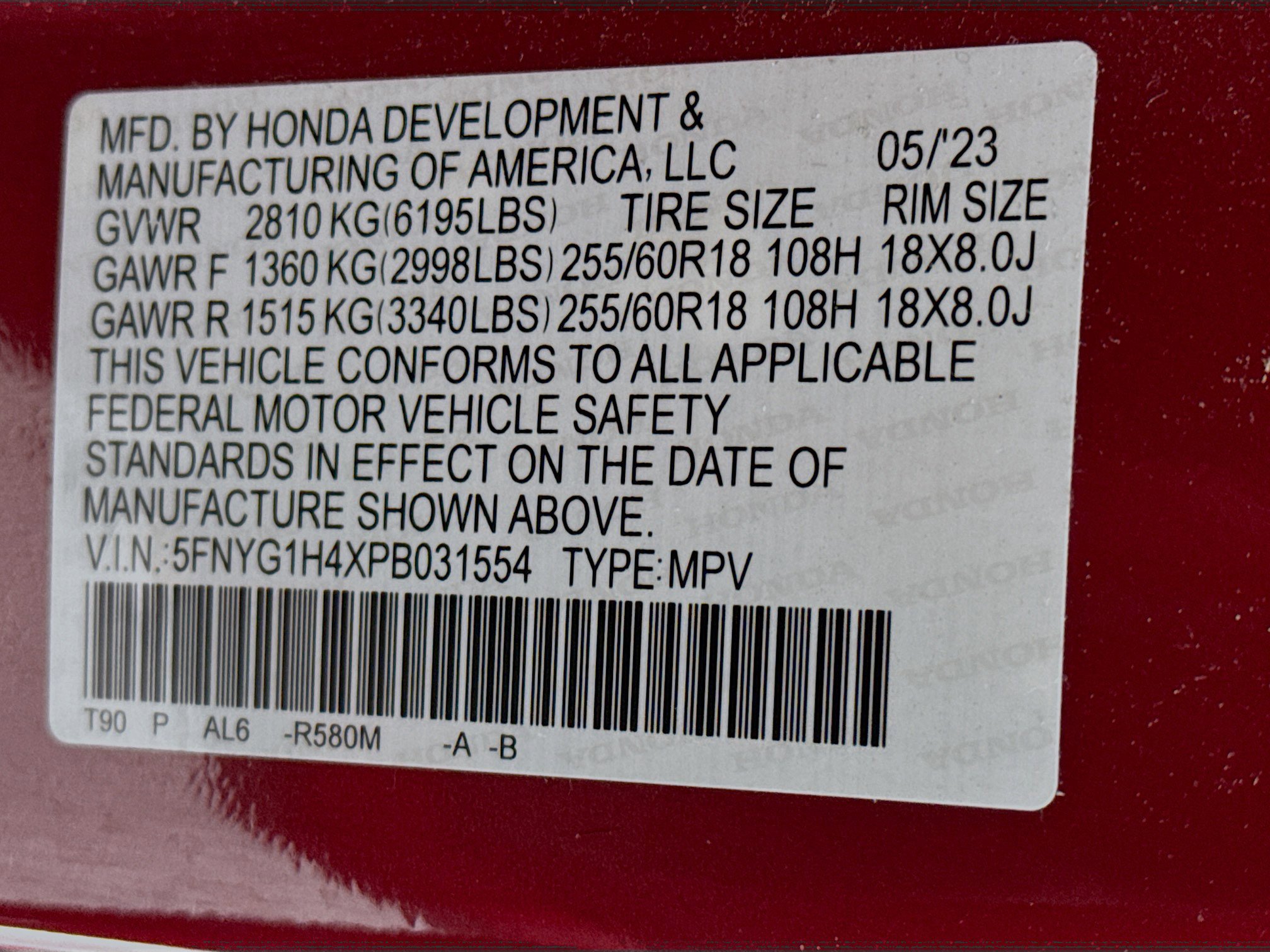 Certified 2023 Honda Pilot EX-L image 32