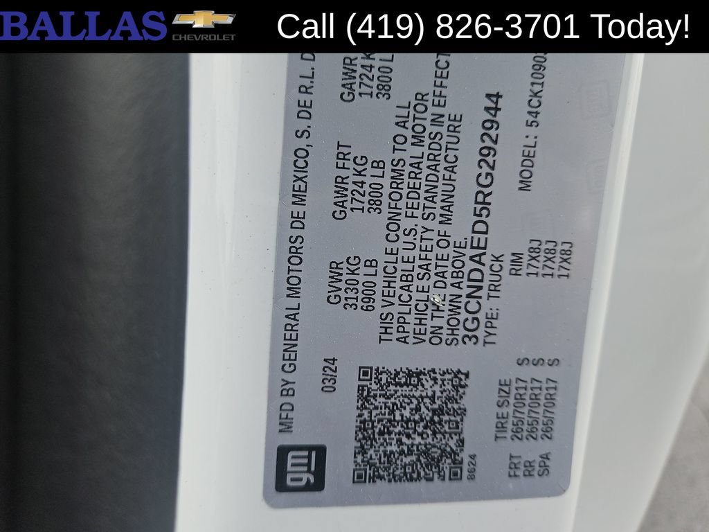Certified 2024 Chevrolet Silverado 1500 W/T w/ WT Fleet Convenience Package AWD/4WD image 33