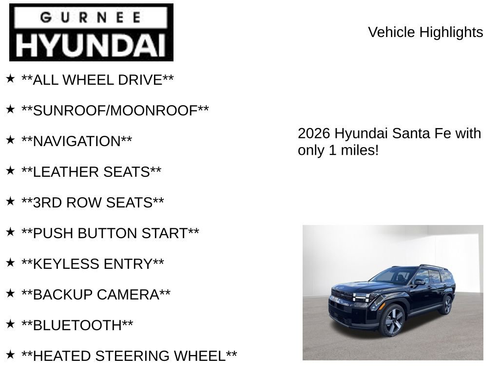New 2026 Hyundai Santa Fe Limited image 9