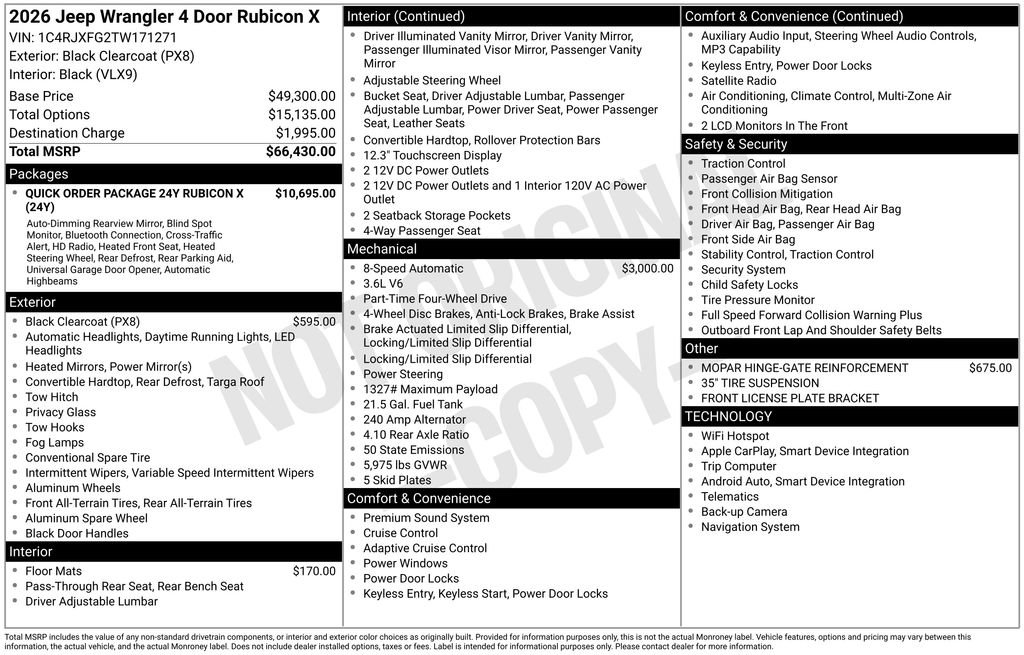 New 2026 Jeep Wrangler Unlimited Rubicon image 29