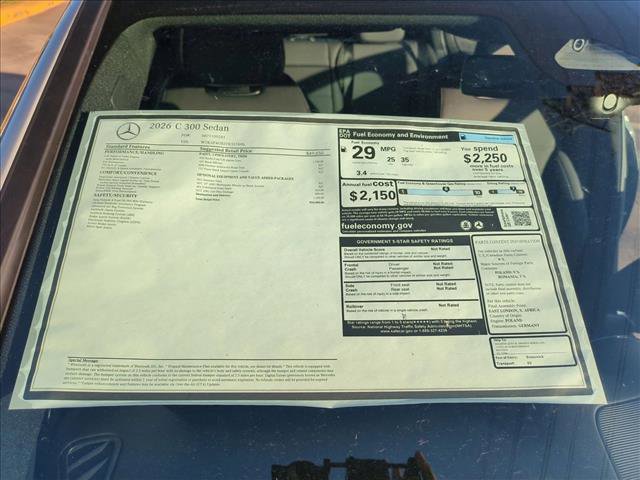 New 2026 Mercedes-Benz C 300 Sedan image 18
