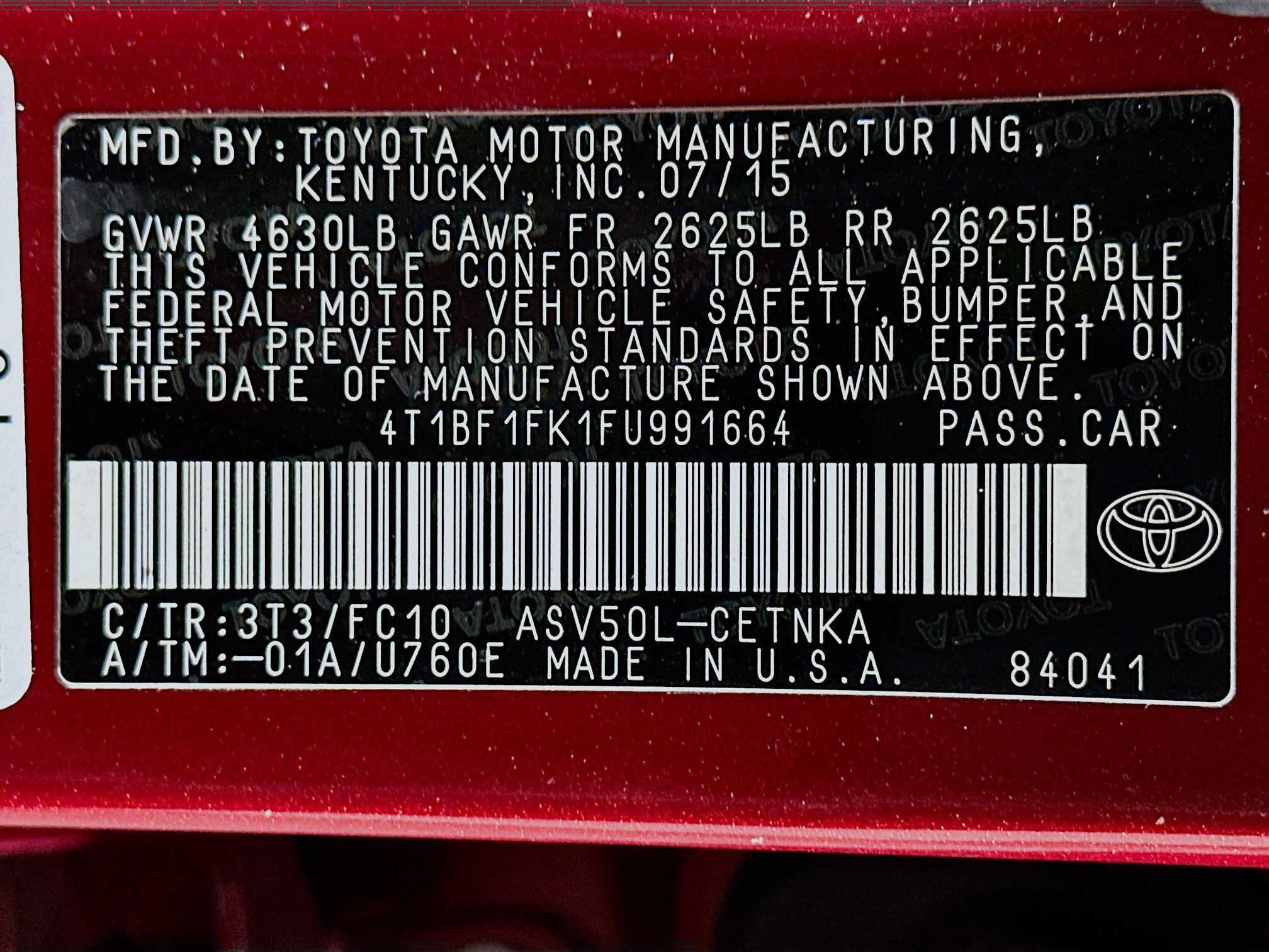 Used 2015 Toyota Camry LE image 12