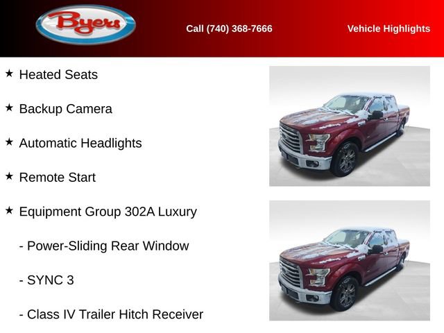 Used 2016 Ford F150 XLT w/ Equipment Group 302A Luxury image 12