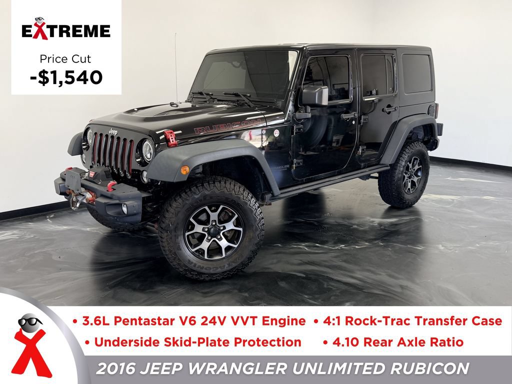 Used 2016 Jeep Wrangler Unlimited Rubicon w/ Dual Top Group