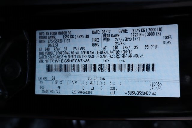 Used 2017 Ford F150 Platinum w/ Equipment Group 701A Luxury image 56