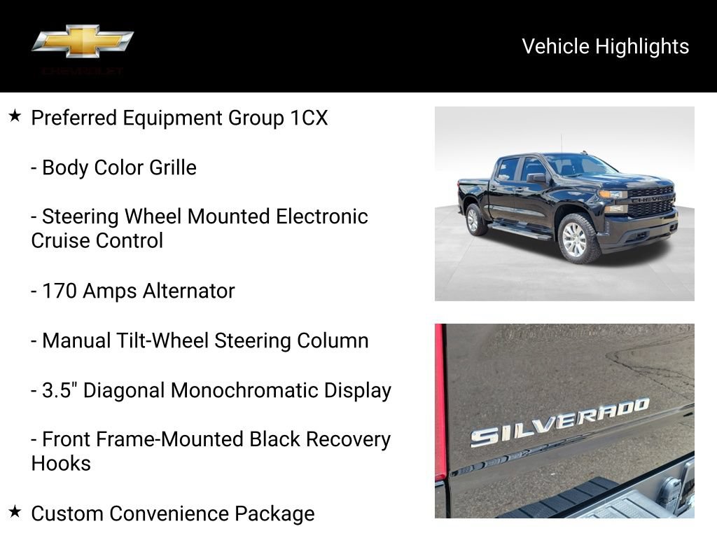 Used 2020 Chevrolet Silverado 1500 Custom w/ Custom Value Package AWD/4WD image 22