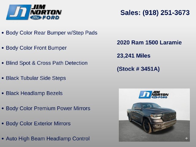 Used 2020 RAM 1500 Laramie AWD/4WD image 18