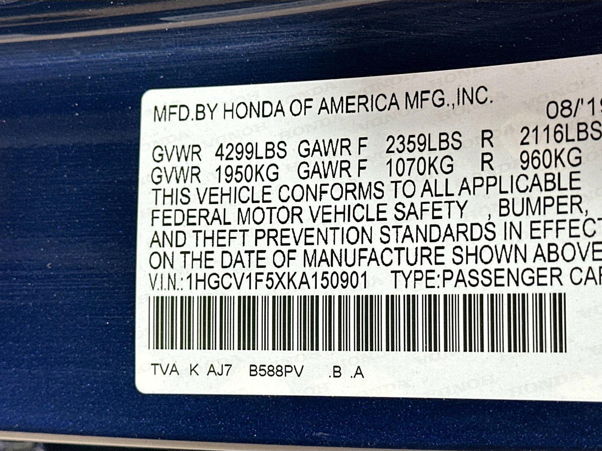 Used 2019 Honda Accord EX-L image 41