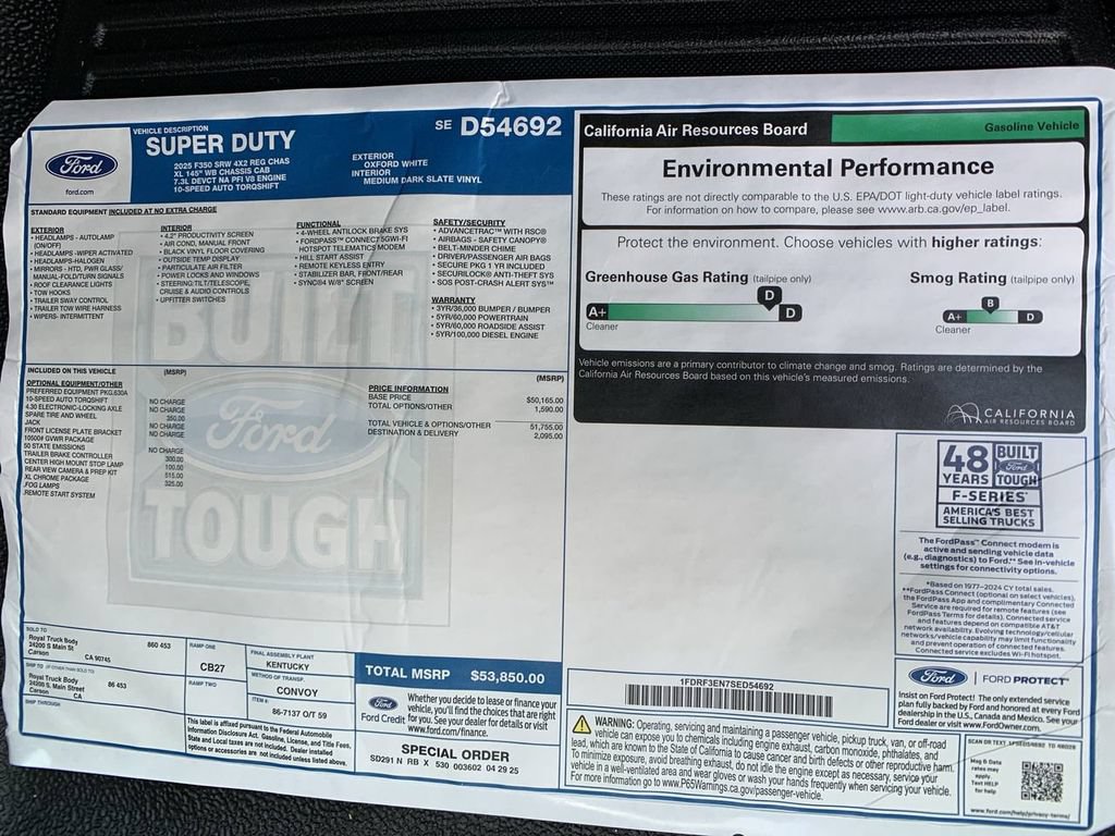 New 2025 Ford F350 XL w/ XL Chrome Package RWD image 18