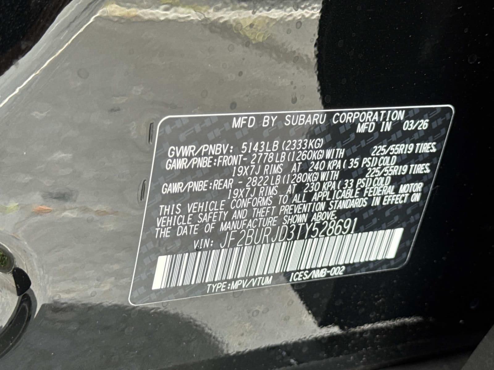 New 2026 Subaru Outback Touring XT AWD/4WD image 26