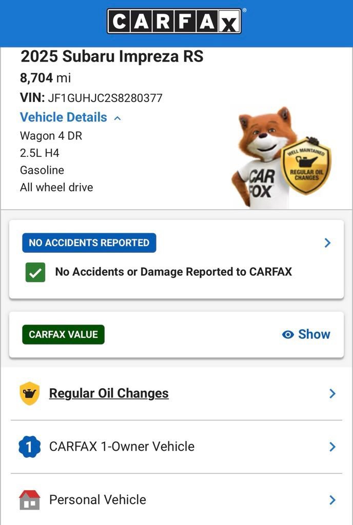 Used 2025 Subaru Impreza RS AWD/4WD image 4