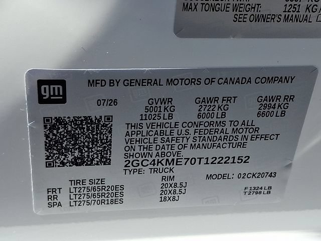 New 2026 Chevrolet Silverado 2500 Custom w/ Custom Value Package AWD/4WD image 10