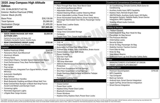 Used 2020 Jeep Compass High Altitude image 6