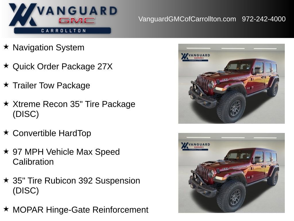 Used 2022 Jeep Wrangler Unlimited Rubicon w/ Xtreme Recon 35" Tire Package image 6