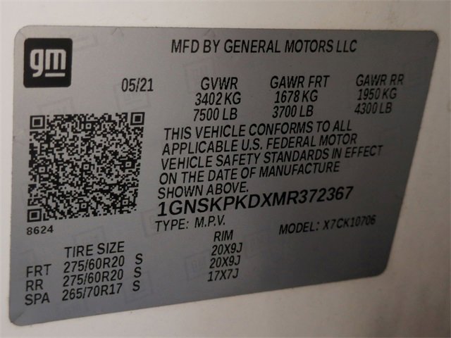 Certified 2021 Chevrolet Tahoe Z71 image 35