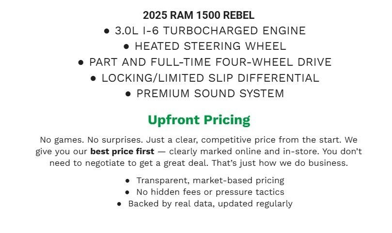Used 2025 RAM 1500 Rebel AWD/4WD image 2