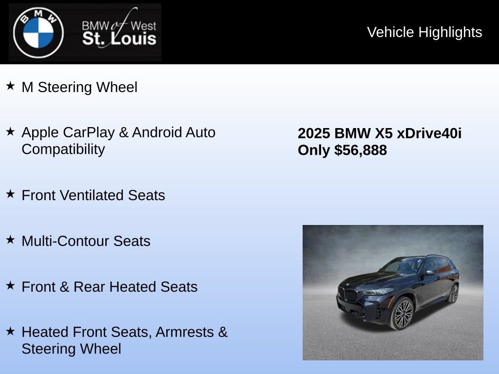 Used 2025 BMW X5 xDrive40i w/ Executive Package AWD/4WD image 32