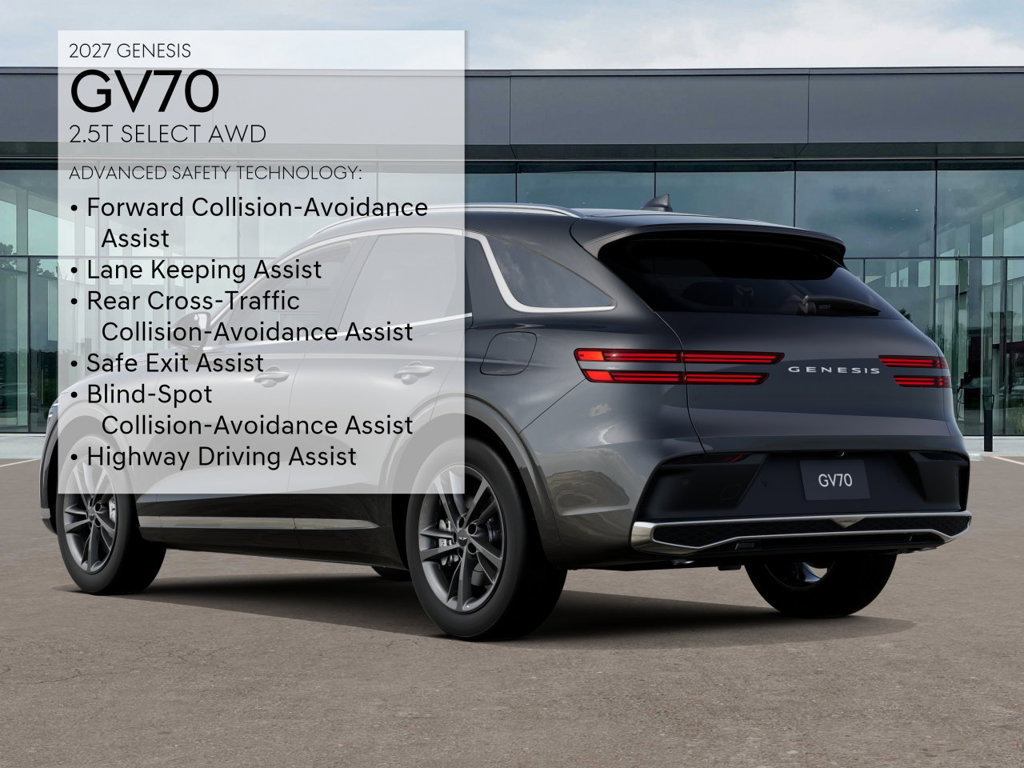 New 2027 Genesis GV70 2.5T Select AWD/4WD image 7