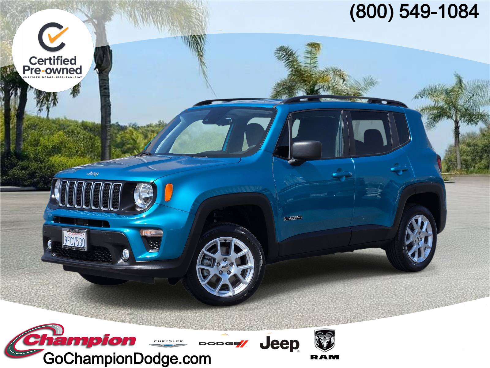 Certified 2022 Jeep Renegade Latitude AWD/4WD image 1