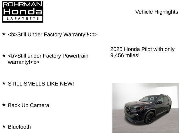 Used 2025 Honda Pilot Black Edition image 7
