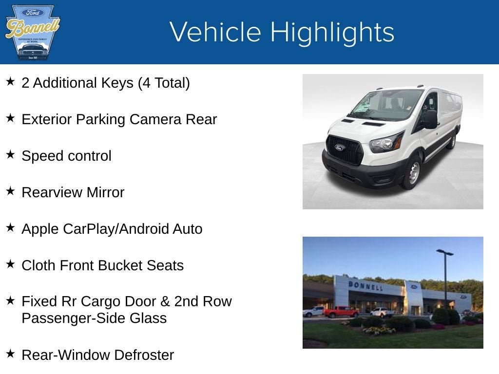 New 2026 Ford Transit 250 Low Roof w/ Load Area Protection Package RWD image 5