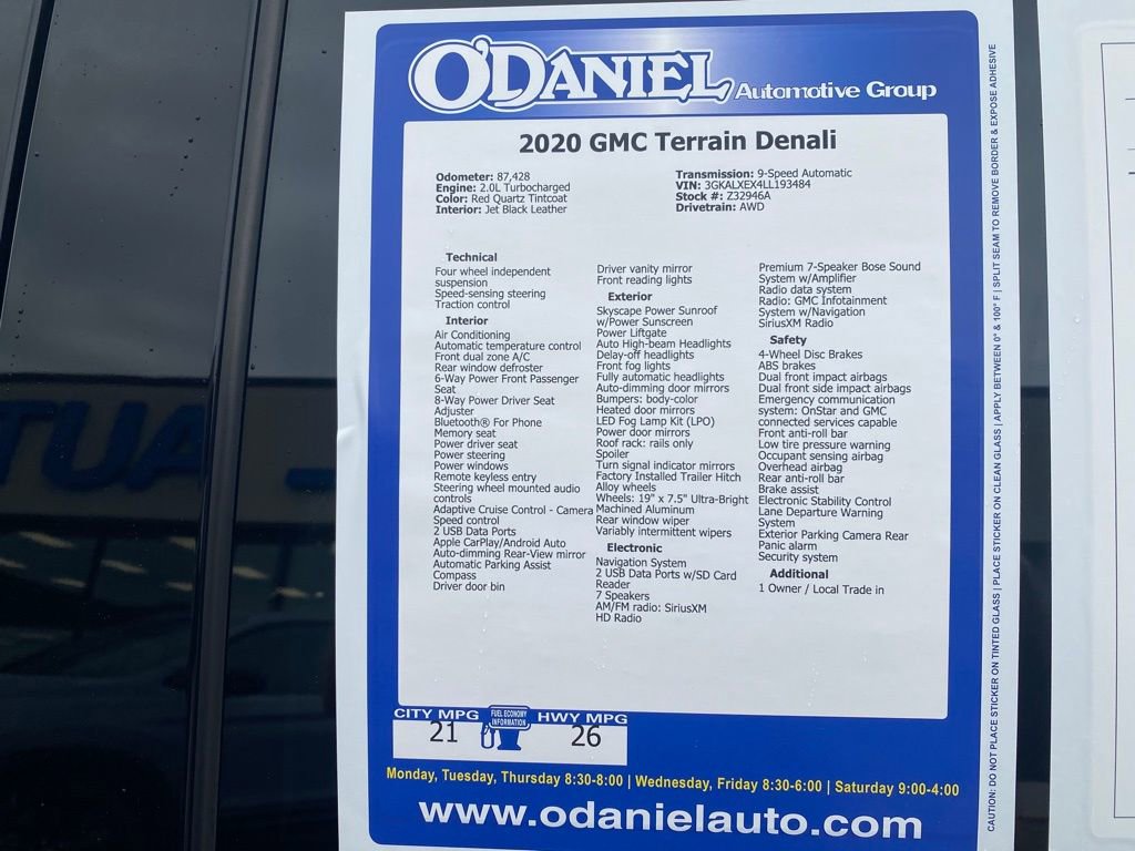 Used 2020 GMC Terrain Denali w/ Denali Premium Package AWD/4WD image 29