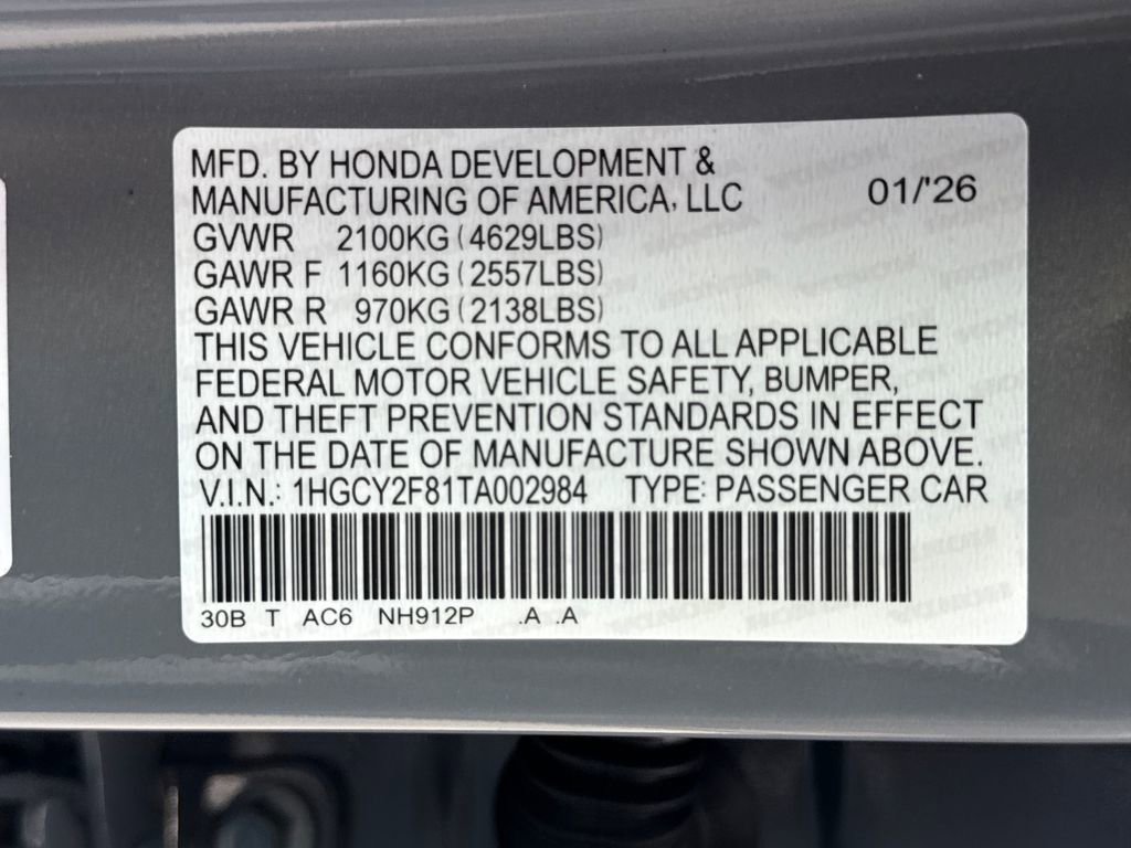 New 2026 Honda Accord Touring image 28