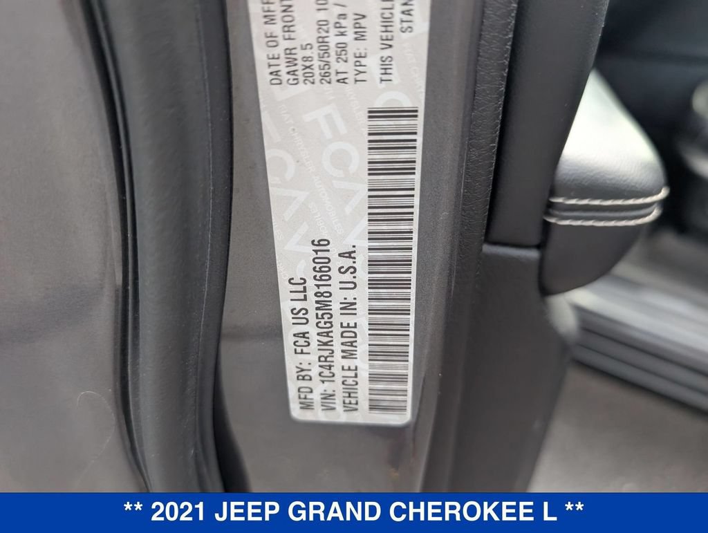 Used 2021 Jeep Grand Cherokee L Laredo AWD/4WD image 35