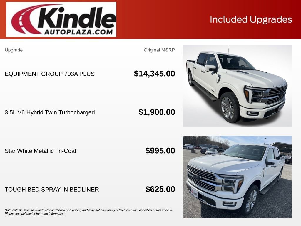 New 2025 Ford F150 Platinum w/ Equipment Group 703A Plus image 5