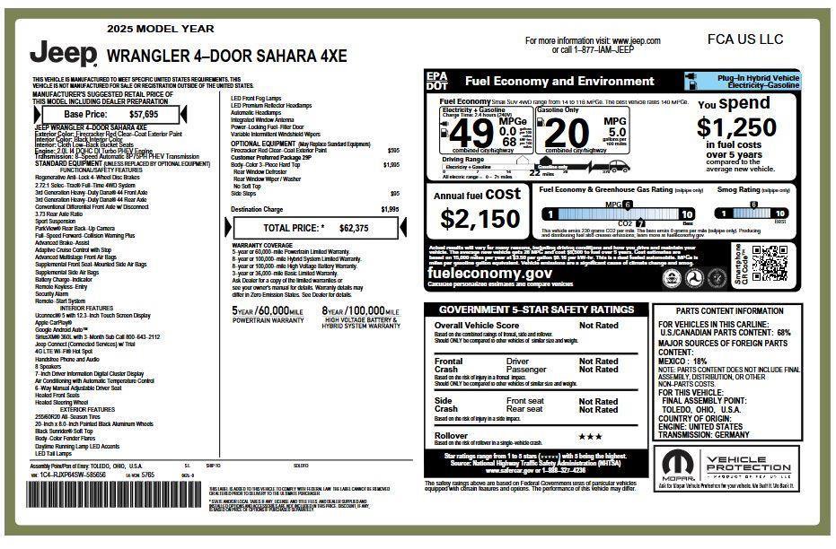 Used 2025 Jeep Wrangler Sahara image 5