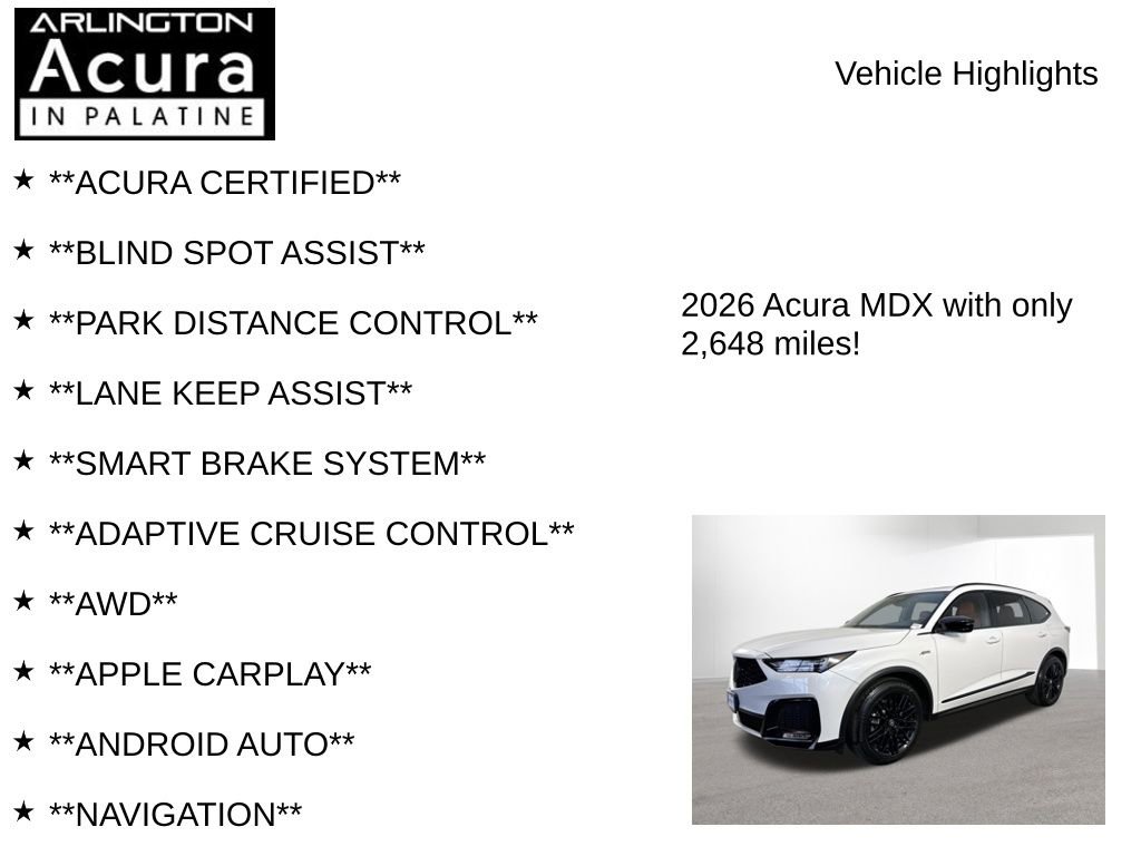 Certified 2026 Acura MDX A-Spec image 7