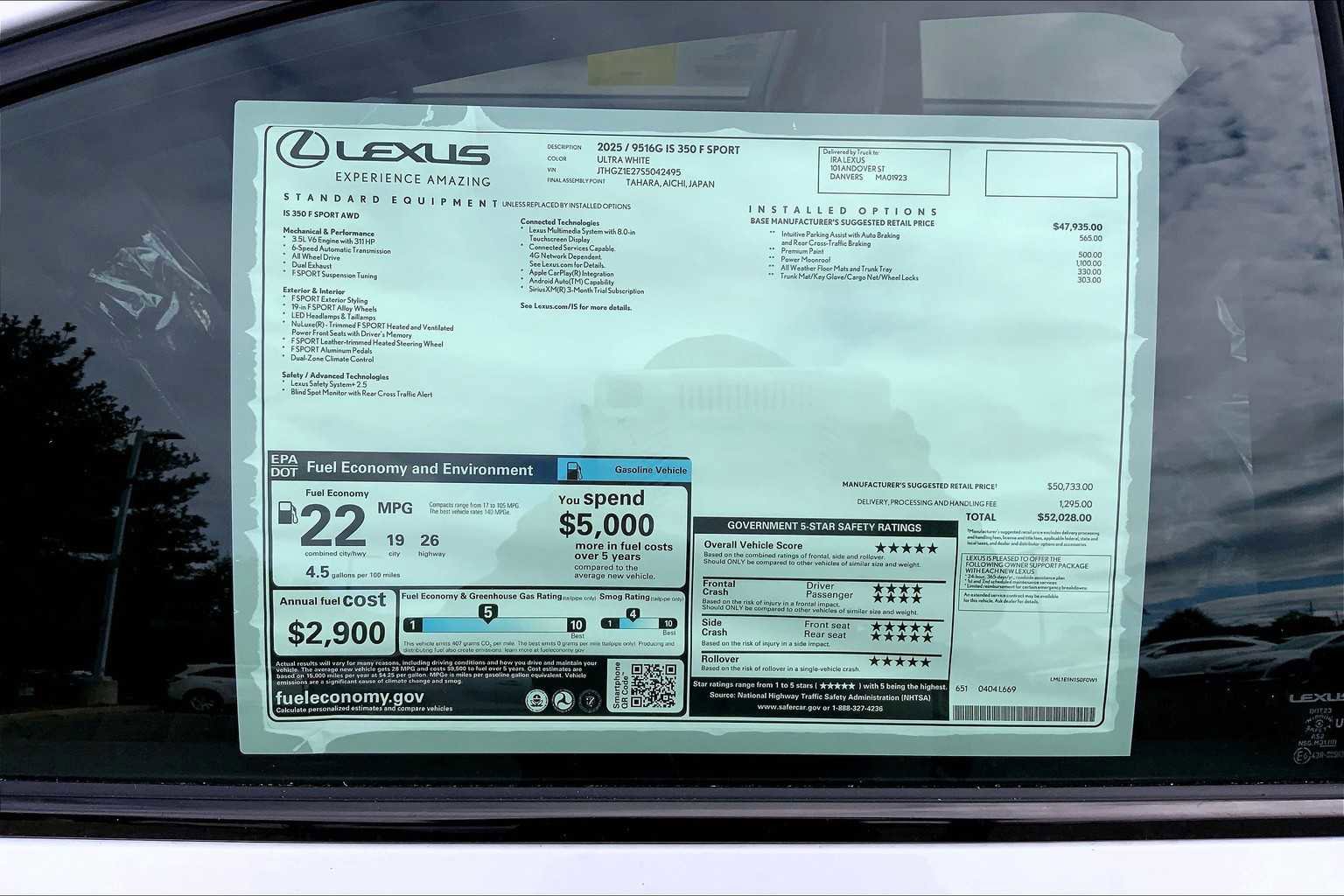 New 2025 Lexus IS 350 F Sport image 21