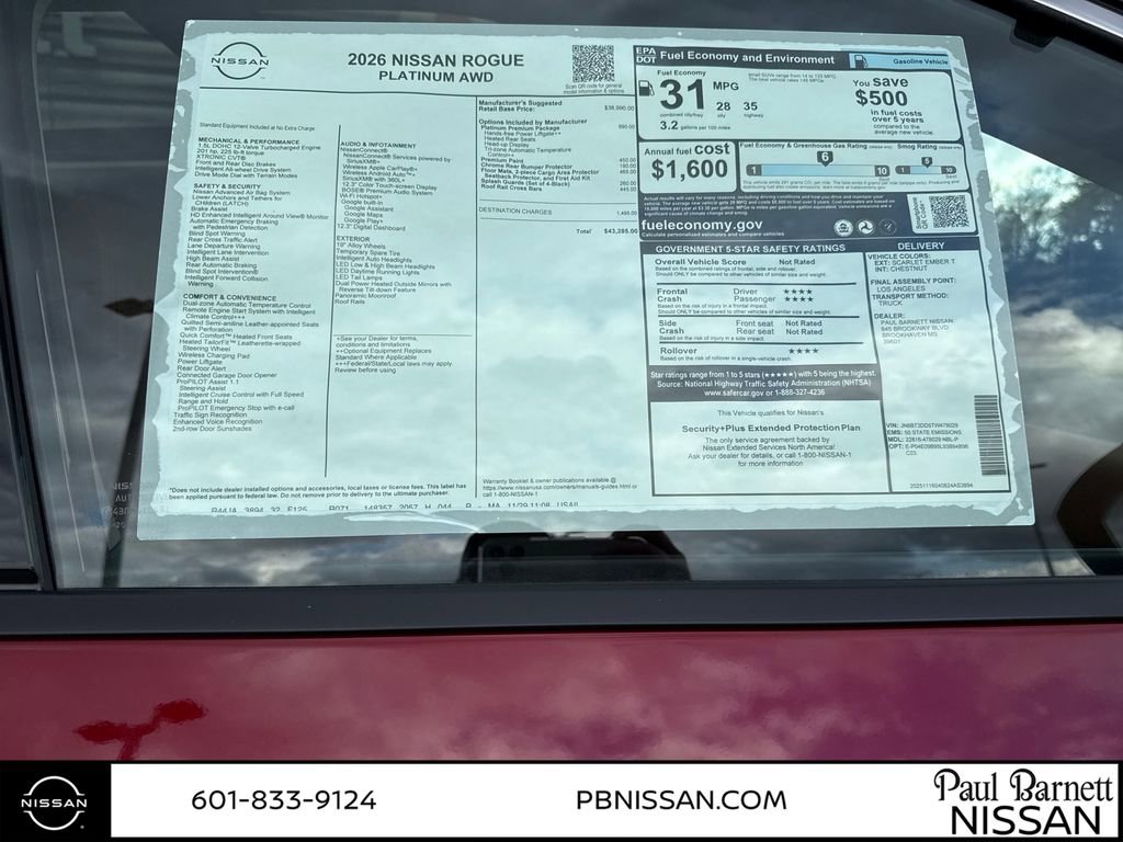 New 2026 Nissan Rogue Platinum image 11